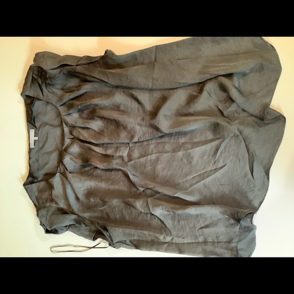 Violet & Claire Flowy Pleated Gray Dress Top 1X - Picture 2 of 13